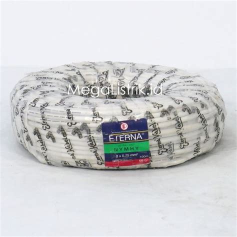 Jual Eterna NYMHY NYM HY 2 X 0 75 2X0 75 MM Kabel Listrik Putih