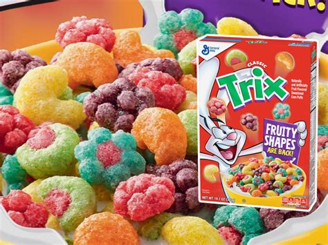 Trix Cereal Fruit Shapes