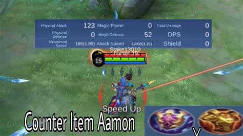 Item Counter Aamon Mobile Legends Balmond Advance Server Youtube