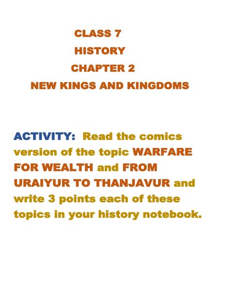 Class 7 History Ch2 Activity Pdf