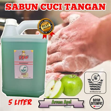 Handsoap Sabun Cuci Tangan Van Clean Aroma Apel Liter Lazada