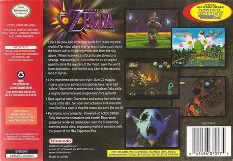 The Legend Of Zelda Majoras Mask Box Shot For Nintendo 64 Gamefaqs