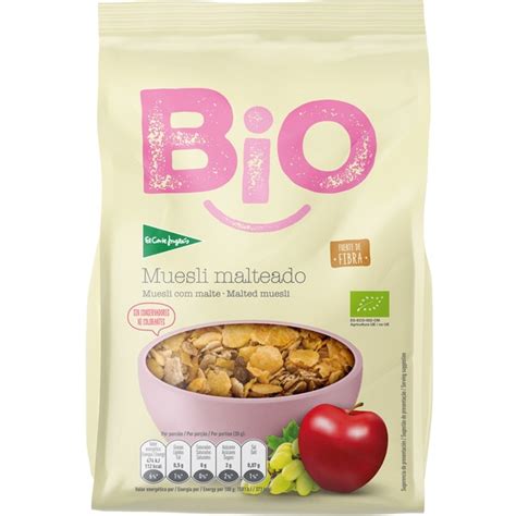 Muesli malteado ecológico bolsa 400 g EL CORTE INGLES BIO