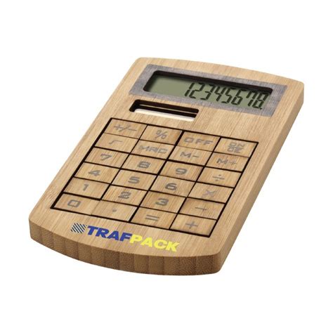 Calculatrice solaire en bambou écologique Dès 8 45