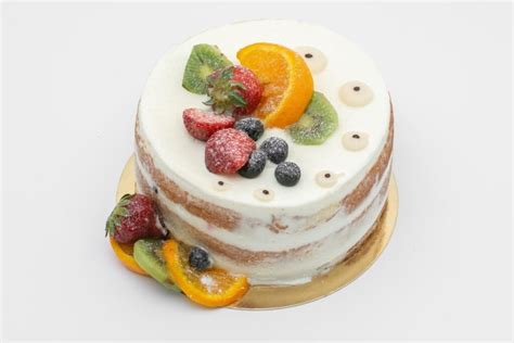 Tort Naked Cake Nagi Widoczny Biszkopt Sklep Z Kwiatami Dostawa