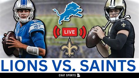 Lions Vs Saints Live Streaming Scoreboard Play By Play Game Audio