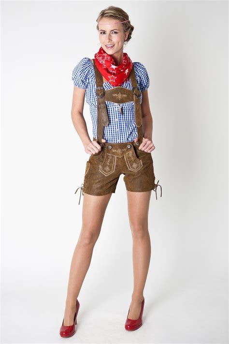 Womens Hochwertige Damen Lederhosen