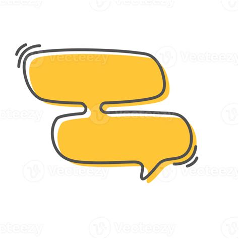 Hand Drawn Text Box Cute Cartoon Style Talking Dialogue Png