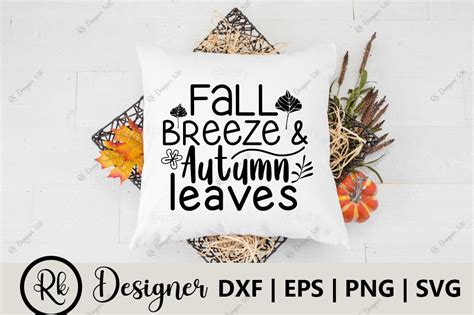 Fall Breeze And Autumn Leaves Graphic By Rk Designer Creative Fabrica