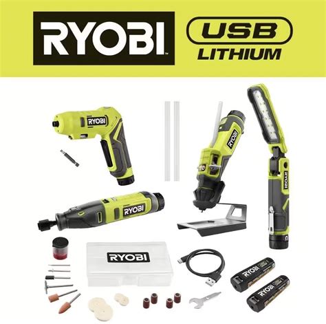 Usb Lithium Tool Combo Kit Ryobi Tools