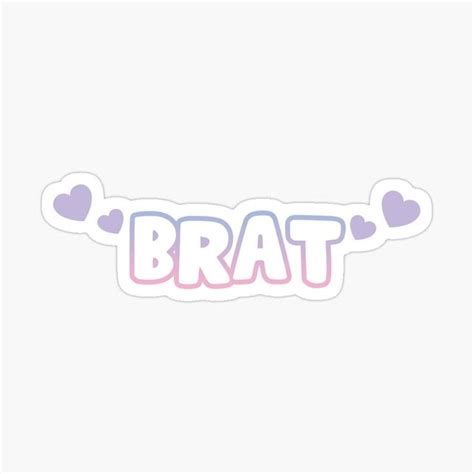 Brat sticker | Sticker collection, Brat, Fairy grunge