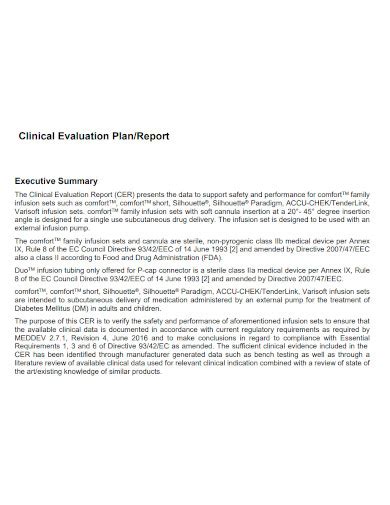 Free 10 Clinical Evaluation Report Samples In Pdf