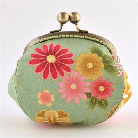 Hand Crafted Gold Embossed Japanese Coin Purse With Bronze Etsy Australia