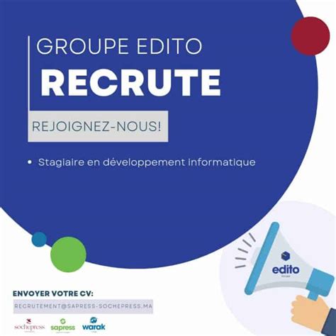 Sapress Sochepress Recrute Des Stagiaires D Veloppement Informatique