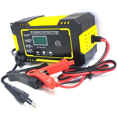 12v 6a Intelligent Car Motorcycle Battery Charger For Auto Moto Lead Acid Agm Gel Vrla Pulse