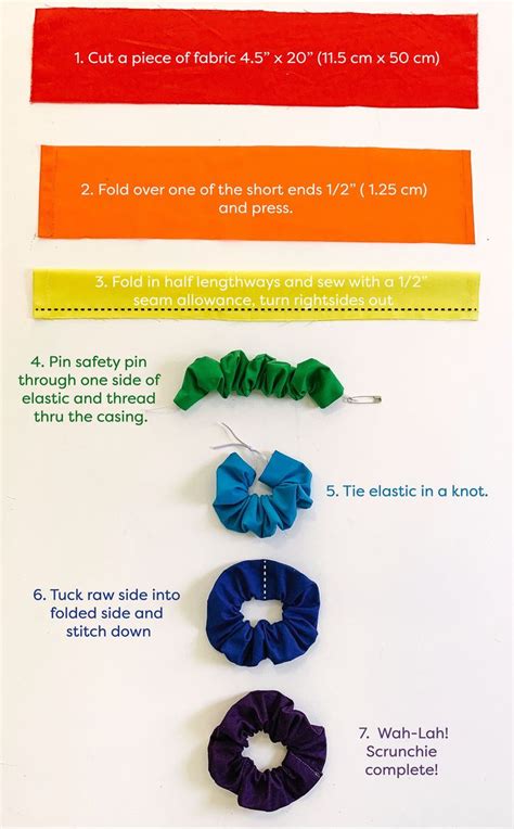 A Simple Step By Step Tutorial On How To Make Scrunchies How To Make