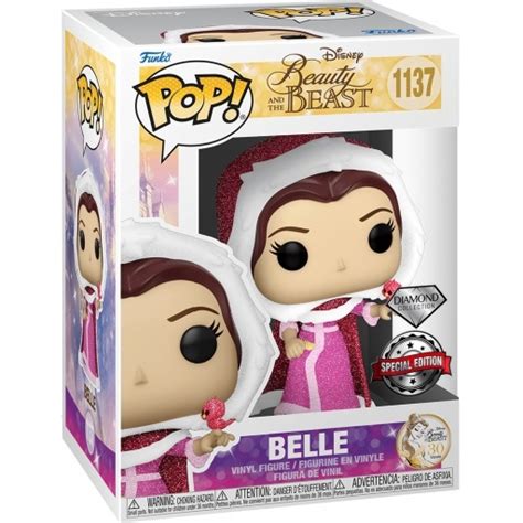 Figurine Funko Pop Belle Avec Oiseau Diamond Glitter La Belle Et La