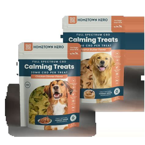 Peanut Butter Chicken Dinner Calming Cbd Dog Treats Duo Pack