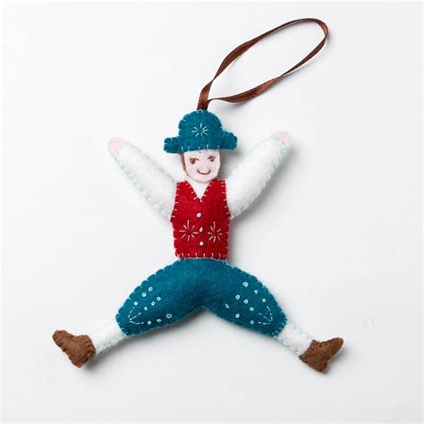 12 Days Of Christmas Felt Ornament Kit Lord A Leaping Stitched Modern