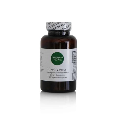 Greenbush Natural Products Devil's Claw Vegetarian Capsules - Pain ...