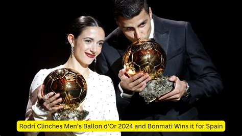 Rodri Clinches Men S Ballon D Or 2024 And Bonmati Wins It For Spain