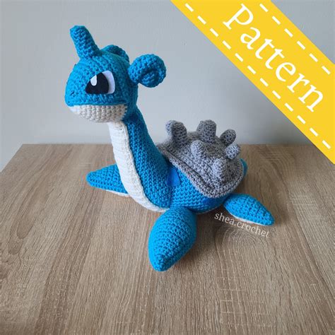 Lapras Crochet Pattern Pdf File Etsy Canada