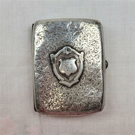 Chester 1900 Sterling Silver Cigarette Case Sally Antiques