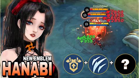 Hanabi Best Build And Emblem Top Global Hanabi Mlbb Youtube