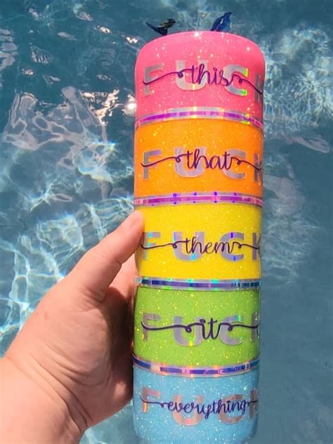 Oz Skinny Custom Tumbler Fuck It Love It Tne Creations