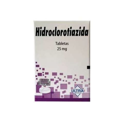 Hidroclorotiazida 25 Mg 20 Tabletas Walmart