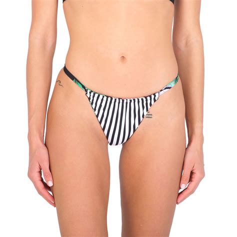 Hurley Flora Revo Cheeky Slider Bikini Bottom Black Xtremeinn