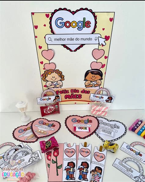 KIT DIA DAS MÃES TEMA GOOGLE LABIRINTO DA EDUCAÇÃO Hotmart