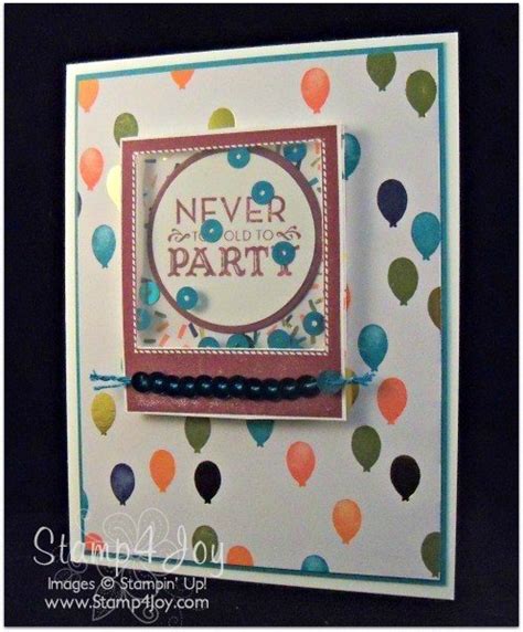 Birthday Shaker Card • Stamp4joy