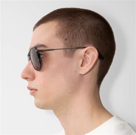 Geometric Frame Sunglasses In Black Men Burberry® Official