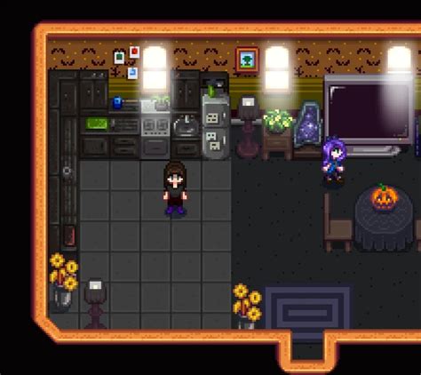 Spooky Gothic Kitchen Bed And Fireplace At Stardew Valley Nexus Mods