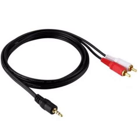 Jual Kabel Rca To Jack Mini Stereo Hitam Kabel Aux In Audio Kabel