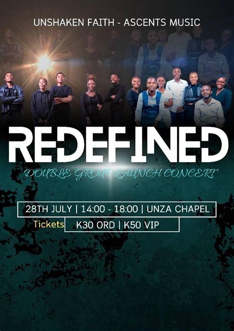 Redefined Double Group Launch Concert Unza Chapel Lusaka 28 July