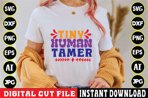 Tiny Human Tamer Svg Design Graphic By Roni Designer Creative Fabrica