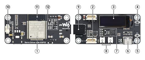 Waveshare ESP32 Servo Driver Expansion Board Built In WiFi And Bluetooth