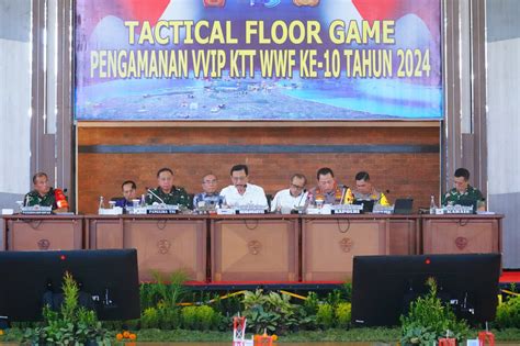 Jelang KTT World Water Forum TNI Gelar Tactical Floor Game Di Bali