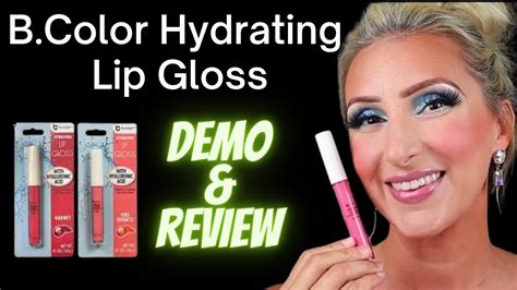 Testing BColor Hydrating Lipgloss Demo Review Dollar Tree Makeup