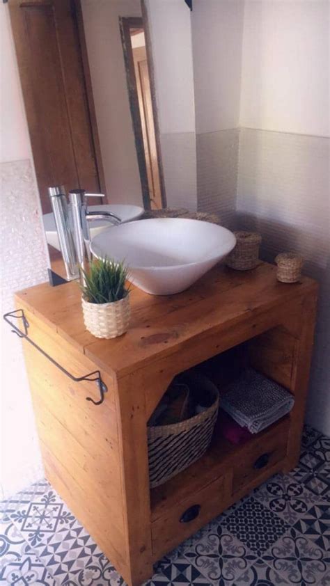 Un Mueble De Lavabo Con Palets Espectacular I Love Palets Muebles