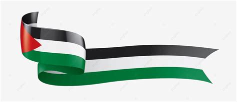 Ribbon Tape Flag Vector Png Images Palestine National Flag Ribbon Tape