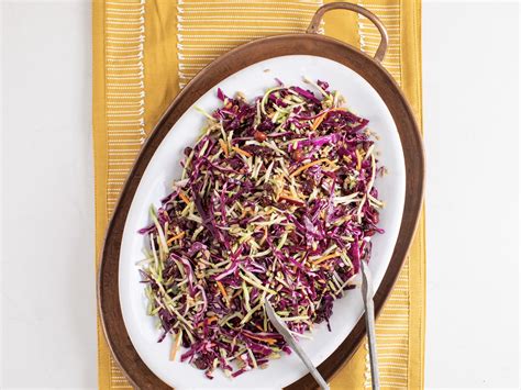 Broccoli And Red Cabbage Slaw