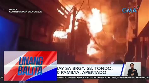 Nasa Bahay Sa Brgy Tondo Nasunog Pamilya Apektado Unang