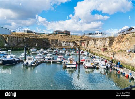 Seaham Marina Harbour Cleveland County Durham England Uk Stock