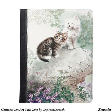 Chinese Cat Art Two Cats | Cat art, Cats, Art