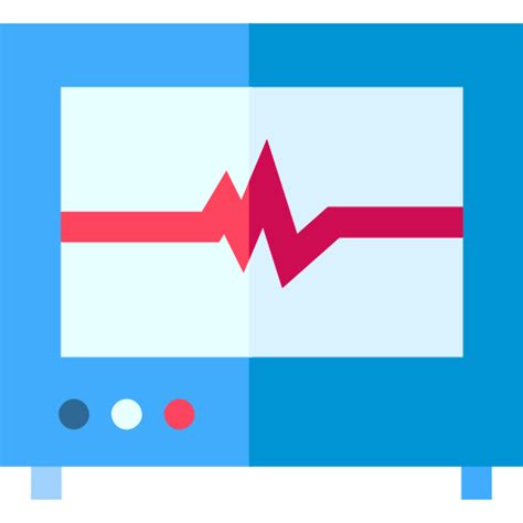 Heart Rate Monitor Basic Straight Flat Icon