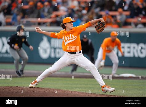 Tennessee Volunteers Starting Pitcher Chase Dollander In Action