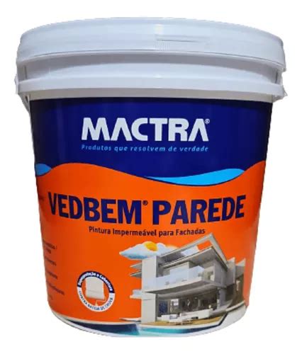 Tinta Impermeabilizante Vedbem Parede Mactra Kg Branca Mercadolivre